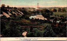 Sugar Creek Scene Looking West From Monon Feb 12 1909 Divided Back Postcard picture