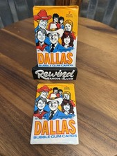 1981 Donruss Dallas TV Series Bubble Gum Cards 2 Unopened Wax Packs Lot Of 2 picture