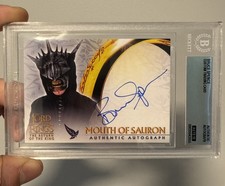 Lord Of The Rings BGS 10 graded Bruce Spence As The Mouth of Sauron Autograph picture