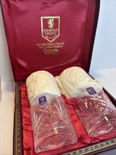 Edinburgh Crystal Scotland From John Dewar and Sons LTD Set of 4 picture