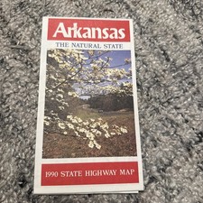 Vintage Arkansas State Highway Map 1990 picture