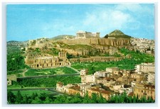 Vintage Parthenon Citadel Acropolis Athens Greece Postcard picture