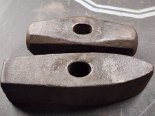 2 Vintage Warwood 14 lb & 16lb Beall Bros.  Sledge Hammer Head Tool Lot NICE picture