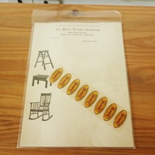 1940-50s Era Martinsville Indiana Davis Lumber Co Furniture Letterhead & Decals- picture