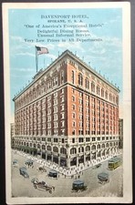 Davenport Hotel Spokane Washington Vintage Postcard Early Kropp View picture