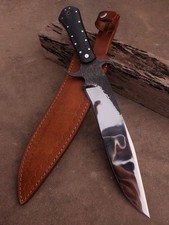 Custom Handmade 1095 High Carbon Steel Hunting & Survival Knife With Sheath  picture