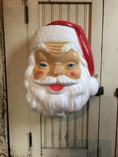 18 Inch Santa Face Lighted Plastic picture