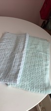 Vintage HF J'aime Towels Swans Ducks/Mint Green & Baby Blue/set of 2 picture
