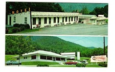 Hedrick's 4-U Motel and Restaurant Mouth of SENECA WV vintage postcard UNP picture