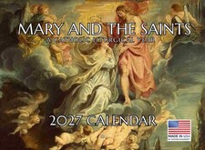 Mary And The Saints Catholic Calendar 2027 Religious Monthly Wall picture