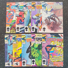 Marvel Web of Spider-Man Comic Book Lot #1-10 Copper Age (1984) picture