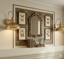 Zeyu Gold Metal Wall Sconce with Bell Shade picture