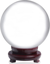 LONGWIN 150mm (5.9 inch) Divination Crystal Ball Decorative Glass Balls Globe Sp picture