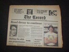 1982 NOVEMBER 22 THE RECORD-BERGEN NEWSPAPER - ROAD DECAY TO CONTINUE - NP 8304 picture