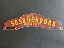 Vintage Old & Original Susquehanna University License Plate Topper picture