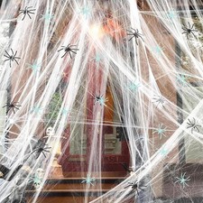 300 Sqft Halloween 300 sqft Web+20 Spider, White 300 Spider picture