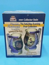 Miller Beer Stein 2001 Norman Rockwell Baseball Bottom Of The Sixth Mug - W/ Box picture