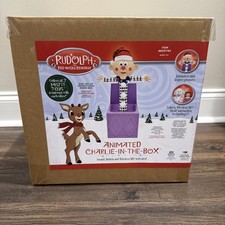 Charlie in the Box Misfit Rudolph the Red Nosed Reindeer Lowe's 2026 NIB ON HAND picture