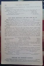 1892 Train Report PORT JERVIS MONTICELLO & NEW YORK RAILROAD Huguenot NY picture