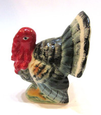 Old 1960's Enesco Japan Hand Painted Thanksgiving Turkey Vintage 4.5