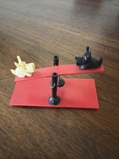 Vintage Scottie Dogs Seesaw Miniature Celluloid Japan Works picture