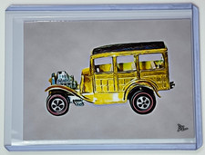 Classic 31 Ford Woody Limited Artist Signed 1969 Hot Wheels Trading Card 2/10 picture