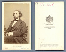 Mayer et Pierson, Paris Le compositeur Julius Schulhoff CDV vintage albumen cart picture