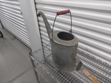 Antique Galvanized Metal Watering Can Gooseneck Spout Bale Handle Vintage picture