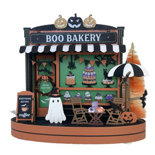 Halloween Laser Cut Wood Village Boo Bakery World Market picture