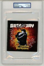 Green Day X3 ~ Signed 21st Century Breakdown Billie Joe Armstrong Auto ~ PSA DNA picture