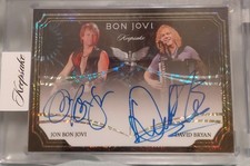 2026 Keepsake Bon Jovi-Jon Bon Jovi David Bryan 21/40 Dual Auto Autograph Card  picture