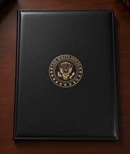 The White House Seal Black Organizer Portfolio Planner Cover Folder picture