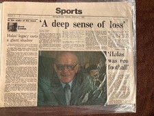 Chicago Tribune Sports Section November 1, 1983 - George Halas death picture