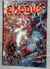 EXODUS comic book. The legendary metal band with signature by the illustrator picture