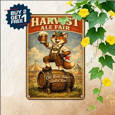 German Pale Lager Brew Beer Tavern Saloon Man Cave Wall Metal Tin Sign 8x12 picture