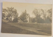 United States Rural Church Photo With Steeple C1930s Postcard  picture