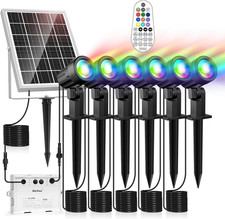 Solar Spot Lights Outdoor Color Changing, 6 in 1 Landscape Lighting picture