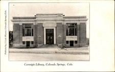 UDB The Carnegie Library Covina California CA M Rieder Los Angeles Postcard picture