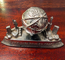 1964-65 New York World's Fair Unisphere Metal Souvenir Figurine Paperweight picture