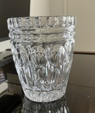 Vintage Hand Blown Crystal Vase - ART DECO STYLE picture