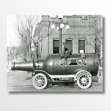 Vintage 1910 Beer Bottle Car Billings Brewing Company Giclee Fine Art Print picture