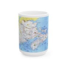 Canada - Maine, with the Maritime Provinces 1 (1975) (Map) White Coffee Mug picture