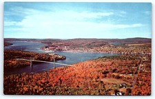 Waldo-Hancock Bridge, Bucksport, ME vintage postcard picture