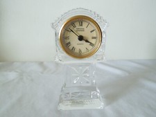 Crystal Legends Desk Clock Mini Grandfather Clock Style 24% Lead Crystal 7