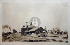 c1910 Rock Island Railroad Depot Esbon KS Kansas RPPC Photo Postcard COPY picture