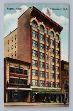 Antique Canada Postcard VANCOUVER Regent Hotel Hastings St 1931 picture