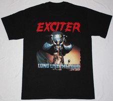 Vintage Exciter LONG LIVE THE LOUD 85 NEW BLACK T-SHIRT ALL SIZE picture