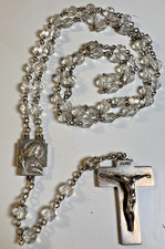 Antique Creed Sterling Silver Catholic Rosary Crucifix Necklace Massachusetts picture
