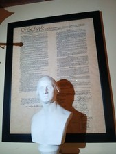 Framed Replica Of The United States Constitution Large picture