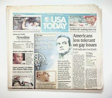 2003 July 29 USA Today Newspaper Bob Hope Dies At 100 picture
